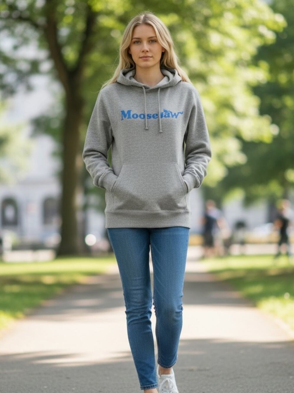 MOOSEJAW Women’s Small Gray Hoodie Sweatshirt